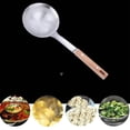 thumbnail image 1 of RENACLIPY Cooking Kitchen Serving Spoon Stainless Steel with Wooden Handle for Adults 1Set, 1 of 8