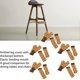 thumbnail image 3 of Almohadilla para cubrir patas de muebles ANGGREK Protectores Elásticos con Alfombrilla Inferior Gruesa, 3 of 8