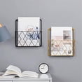 thumbnail image 4 of Wall Mounted Bookshelf Door Hanging Organizers Wall Magazine Book Shelves Hanging Wall Files Wire Wa, 4 of 5