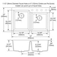 thumbnail image 2 of Qtz 33x22x9.5 Dbl Drop-in Sink Dusk Gray, 2 of 7