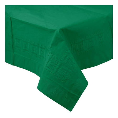 Creative Converting Creative Converting Celebrations Touch of Color Emerald Green Banquet Paper Table Cover Party Supplies and Decorations