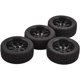 thumbnail image 5 of LINLIN 4 piezas RC Rally Car Y-Shaped Plastic Wheel Wheels Wheels Wheels Tires and Rubber Tires 68mm para 1/10 RC On-Road Flat Run Racing Car para Tamiya Traxxas HSP HPI WR8 TT02 WLtoys Kyosho, 5 of 6