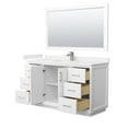 thumbnail image 6 of Wyndham Collection Wcf414160s-Vca-Unsm58 Strada 60" Free Standing Single Basin Vanity Set, 6 of 7