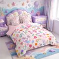 thumbnail image 2 of Manfei Magical Axolotl 7 Pieces Full Size Bedding Sets,Cartoon Animals Print Full Size Bed in a Bag,Pink Reversible, 2 of 7