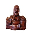 thumbnail image 2 of Adorno Buda Resina Estatua Con Dedo, 2 of 4