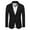 Black, variant on Coshow Men's Casual Blazer One Button Sport Business Daily Suit Jacket