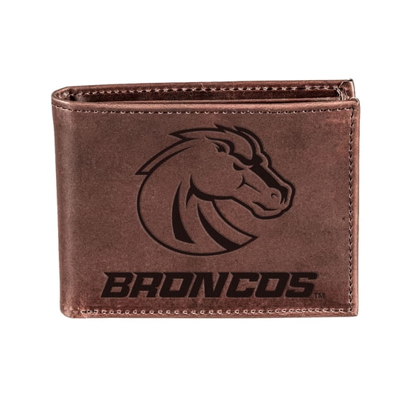 Brown Boise State Broncos Bifold Leather Wallet