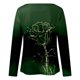 thumbnail image 5 of Moda mujer manga larga cuello redondo blusa estampada otoño casual pulóver tops Fridja  fjkfkj470, 5 of 5