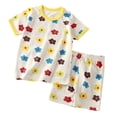 thumbnail image 2 of Hrsba Kids Summer Outfits Soft Cotton Short Sleeve Two Piece Suit Daily Versatile Children Apparel Set, 2 of 4