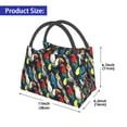 thumbnail image 2 of Fuzoiu Parrot Print Portable Insulation Lunch Bag,Large Lunch Box,Container Reusable Leakproof Tote for Work, Travel, and Outdoor Activities, 2 of 6