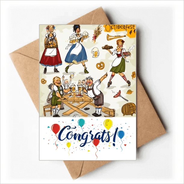 Germany Breakfast Culture Wedding Cards Congratulations Greeting ...