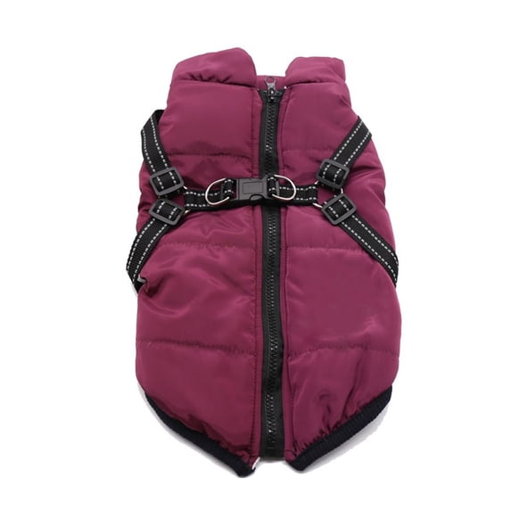 Outdoor Winter Puppy Pet Supplies Coat Outfit Costume Pet Clothes Pet Jacket Dog Costume Dog Vest PURPLE 2XL