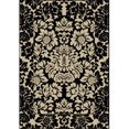 thumbnail image 1 of Radici 1717-1220-ABSO-BLACK Como Rectangular Black Transitional Italy Area Rug, 3 ft. 3 in. W x 4 ft. 11 in. H, 1 of 1
