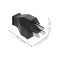 thumbnail image 2 of 4 Pcs Prise Électrique Lame Droite Prise Angle 15A 125V Rallonge (Prise US), 2 of 8