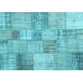 thumbnail image 1 of Ahgly Company Indoor Rectangle Patchwork Light Blue Transitional Area Rugs, 6' x 9', 1 of 4