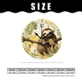 thumbnail image 2 of 12 Inch Wall Clock Battery Operated Silent Clock Decorative for Office, Kitchen, Outdoor, Living Room，Cute Lazy Sleep Sloth Bear Animal Beautiful, 2 of 5