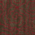 thumbnail image 6 of SAFAVIEH Soho Trinity Floral Wool Area Rug, Chocolate/Red, 6' x 6' Square, 6 of 8