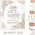 thumbnail image 5 of Christmas Sisters Gifts from Sister, Sister Gifts Blanket 60"x50", Xmas Gifts for Sister, Sister Birthday Gifts for Sister from Sisters, Gifts for Sisters from Sisters, Sister Gifts Ideas for New Year, 5 of 6