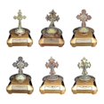 thumbnail image 2 of Metal Cross Ornament: Church Holiday Decoration & Party Statue, 2 of 5