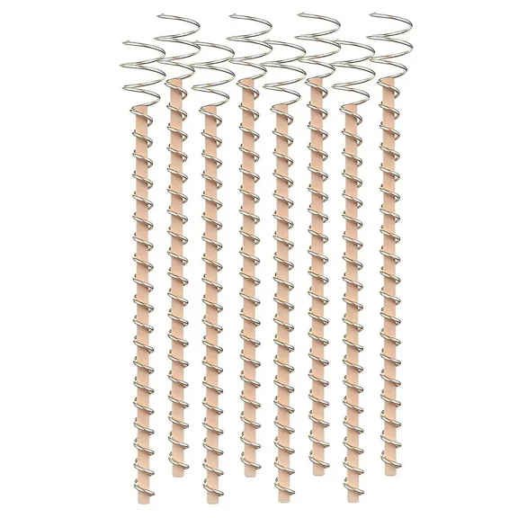 8-Pack Electroculture Copper Gardening Antenna - Pure Copper Wire, Stakes for Growing Plants (17 Inch)