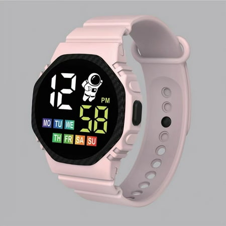 Kid s Joy! HIMIWAY Sweatshirt Dress Electronic Watches with Touchscreen for Children Durable and Rugged Smartwatch for Outdoor Adventures LED Electronic Waterproof Watch