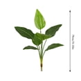 thumbnail image 2 of Lunxisen 3 Pcs Indoor Courtyard Decor Artificial Banana Monstera Philodendron Leaf Ornament Home Garden Tropical Greenery Decorative Piece, 2 of 7