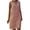 Pink, variant on 2026 ! under $5 asdoklhq Womens Plus Size Dresses, Women Casual Plus Size V-Neck Soild Color Sleeveless Vest Linen Dress