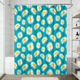thumbnail image 2 of 72x72 Inch Fabric Shower Curtain Waterproof Polyester, Daisy Floral Print, 2 of 6