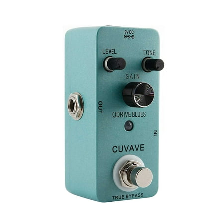 Blues Music Style Overdrive Guitar Effect Pedal True Bypass Full Metal