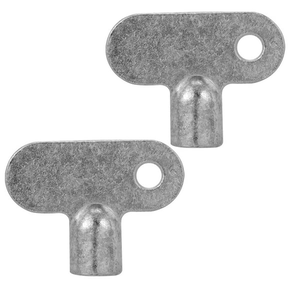 unbranded  2 Pcs Radiator Utility Key Plumbers Tool Shut off Valve Faucet Silver
