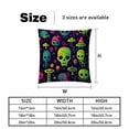 thumbnail image 5 of Alien Velvet Throw Pillow Covers Set of 2 with Unique Patterns for Bed, Chair Pillow Covers, Decorative Pillows - Available in 16x16, 18x18, 20x20 Inchesfor Various Occasions, 5 of 6