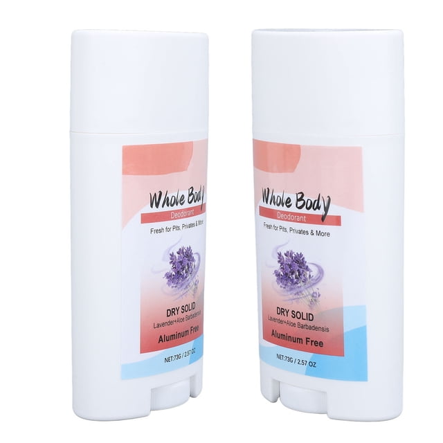Stick Corporal Total, 2pcs Limpio Portátil 73 G de Larga Duración Antitranspirante A Base de Planta para la Axila para el Hombre