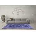 thumbnail image 3 of Ahgly Company Indoor Square Oriental Blue Industrial Area Rugs, 8' Square, 3 of 4
