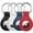 Black/White/Navy Blue/Red, variant on 4 Pack Waterproof Case for AirTag 2nd/1st Generation (2026/2021) with Keychain, Air Tag Keyring Holder Cover (Black/Green/Pink/Blue)