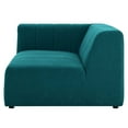 thumbnail image 6 of Loveseat Sofa, Fabric, Teal Blue, Modern Contemporary Urban Design, Living Lounge Room Hotel Lobby Hospitality, 6 of 9