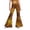 @@-Yellow96, variant on Tiijoy Little Girls Sequin Print Flare Pants Stage Performance Dance Pants, Sizes 5-6, Yellow