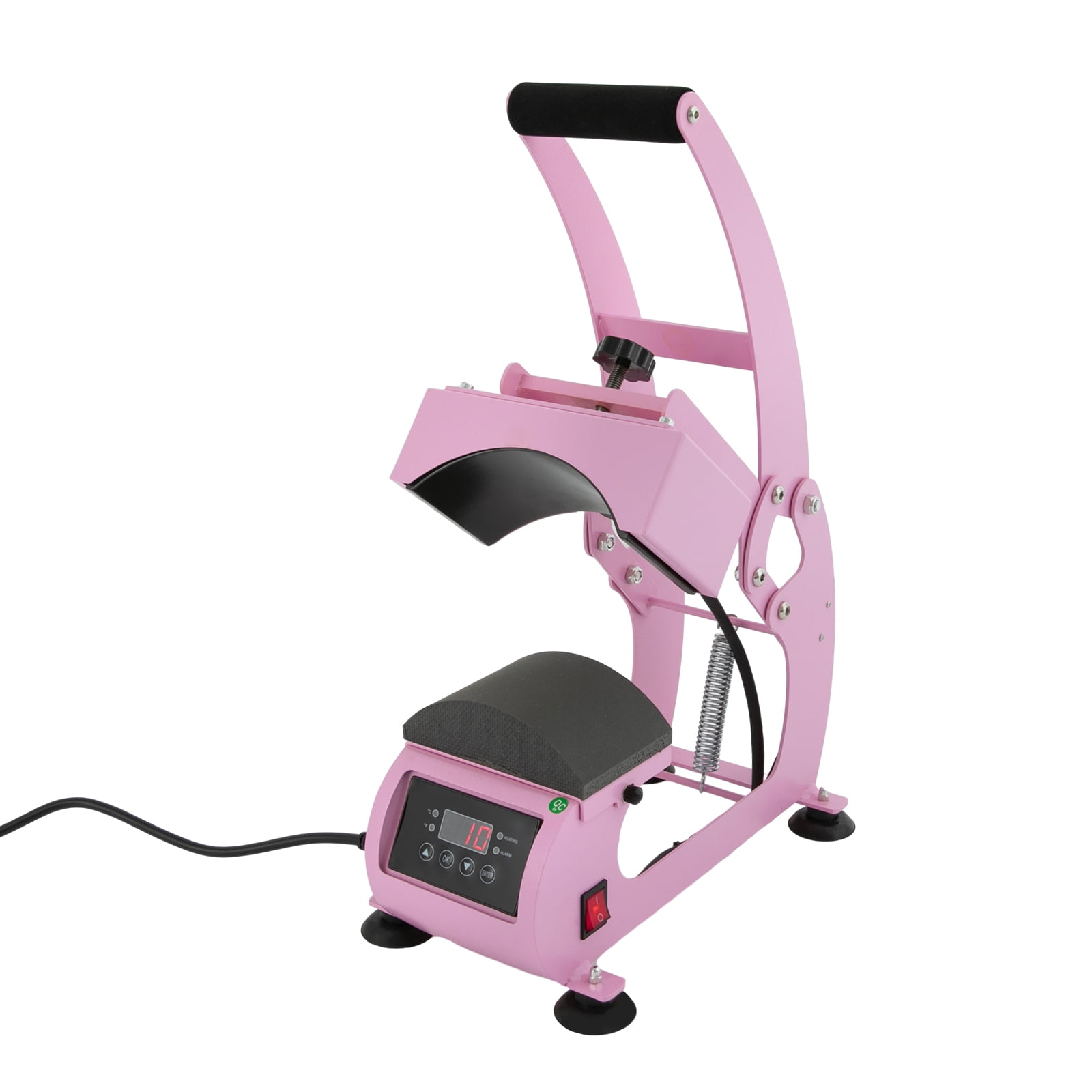Hat Press Manual Heat Press Machine for Caps LCD Digital Timer Temperature Control 110V