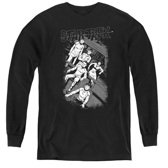 Star Trek - Retro Tilted Bridge - Youth Long Sleeve Shirt - X-Large