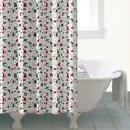 thumbnail image 4 of White Christmas Tree and Ornament Pattern Shower Curtain 72"x84" ,Bathroom Decorative Shower Curtains Set with 12 Hooks,Modern Waterproof Washable Shower Curtain, 4 of 6