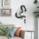 thumbnail image 5 of Espejo de pared OYEFLY, diseño de serpiente negra, luna creciente, madera, 5 of 8