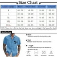 thumbnail image 3 of Yiaimeir Men's Vintage Button Down Bowling Shirts Short Sleeve Summer Beach Shirt，Size M-3XL, 3 of 4