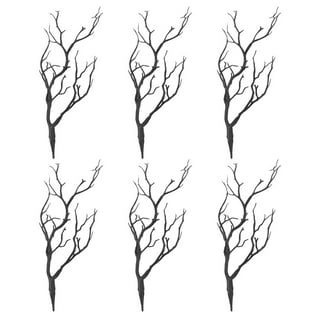 LIOOBO Christmas Antler Shaped Tree Branches: 4pcs Christmas Tree Branch  Decoration, 13.76 Decorative Branches, Artificial Dried Tree Branches Black