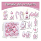 thumbnail image 3 of Esferas Navideñas Belug  Navidad Árbol Decoración Rosa 16pcs, 3 of 5