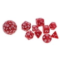 thumbnail image 3 of Juego de 10 dados numerados de varias caras, 6 colores a elegir, herramienta de juego PG rojo, 3 of 9