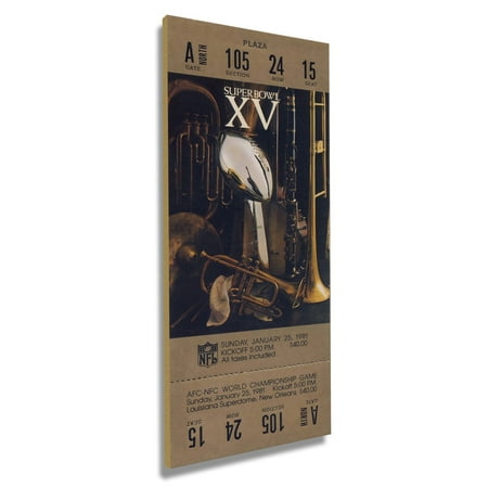 Las Vegas Raiders Super Bowl XV Commemorative Mini-Mega Ticket
