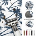 thumbnail image 6 of Summer Blue Palms Rectangle Rug 9'x12' Nautical Coastal Boho Beach Watercolor Dark Blue Tree Washable Area Rugs for Living Room Bedroom Entryway Non Slip&nbsp; Entrance Door Mat Indoor Floor Carpet, 6 of 9