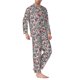 thumbnail image 2 of Fotbe Daisies Flowers Pijama de Hombre con Estampado de Manga Larga, Conjunto de 2 Piezas, Ropa de Dormir Suave y Cómoda con Bolsillos-Large, 2 of 7
