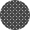 thumbnail image 1 of Ahgly Company Indoor Round Patterned Midnight Gray Area Rugs, 5' Round, 1 of 1
