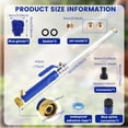thumbnail image 2 of Hydro Jet Power Washer Wand for Garden Hose, High Pressure Hose Nozzle with 2 Spray Modes & Universal Quick Connectors, All Metal Leak-Proof Garden Water Gun Sprayer for Car Washing, Gutter Cleaning, 2 of 11