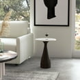 thumbnail image 5 of Butler Specialty Julia White Marble & Brown  Acacia Wood Pedestal End Table, 5 of 6